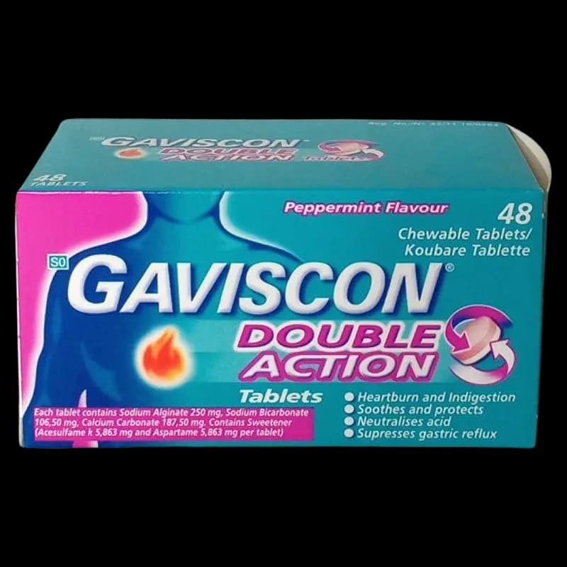 Gaviscon 48's Peppermint Tablet  x 1 - 6001106228804 (#1)