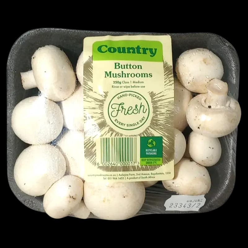 Mushrooms White 250G Country Punnet - 20000006185 (#1)