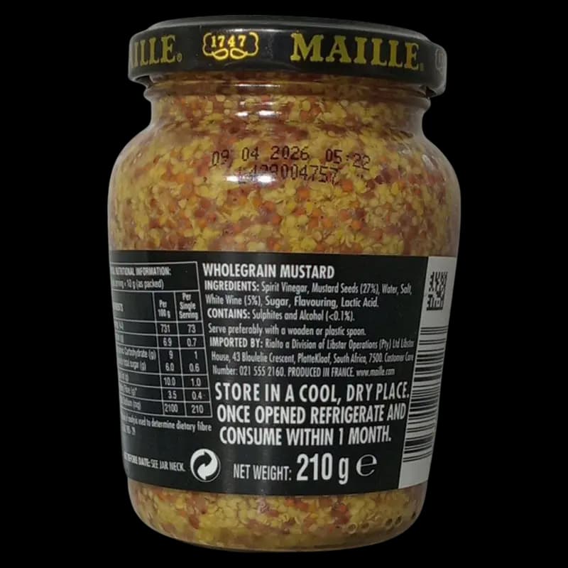 Mustard 210g Whole Grain x 1 - 3036817800233 (#2)