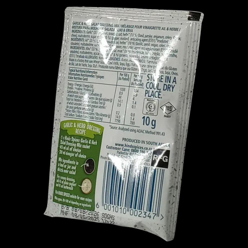 Salad Dres Mix Garl & Herb 10g Hinds x 1 - 6001010002347 (#2)
