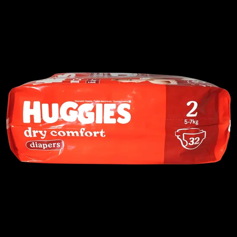 Nappies 32's Huggies No2 Dry Comfort x 1 - 6001019912647 (#1)