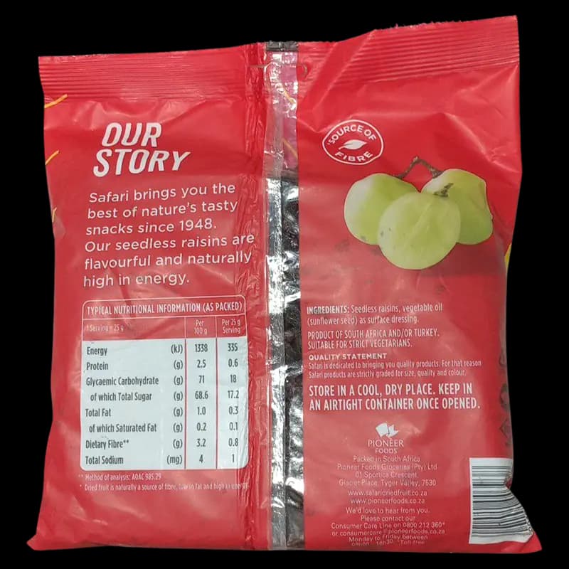 Fruit Raisins 1kg SAF x 1 - 6001020003938 (#2)