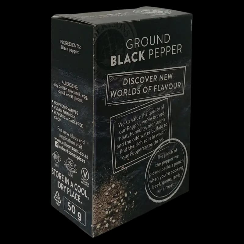 Spice 50g Black Pepper Robertsons Refill x 1 - 6001038228156 (#2)