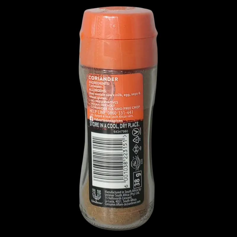 Spice 38g Coriander Rob Bottle x 1 - 6001038223151 (#2)