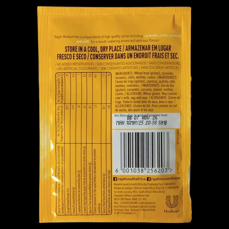 Curry Spice 7g Rajah Med x 1 - 6001038256203 (#2)