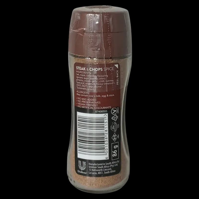 Spice 86g Steak & Chops Rob Bottle x 1 - 6001038281151 (#2)