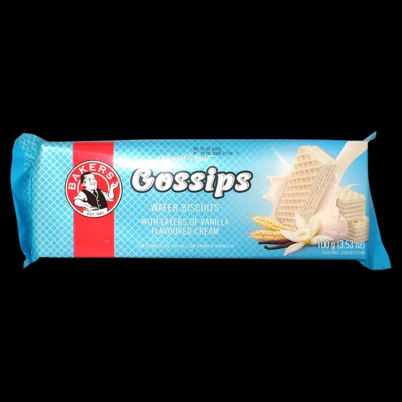 Bisc Bakers 100g Wafer Gossips Vanila x 1 - 6001056412995 (#1)