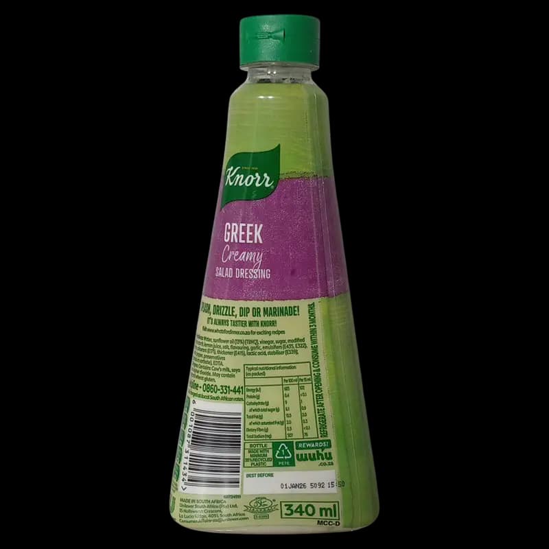 Salad Dressing 340mlCreamy Greek Knorr x 1 - 6001087311434 (#2)