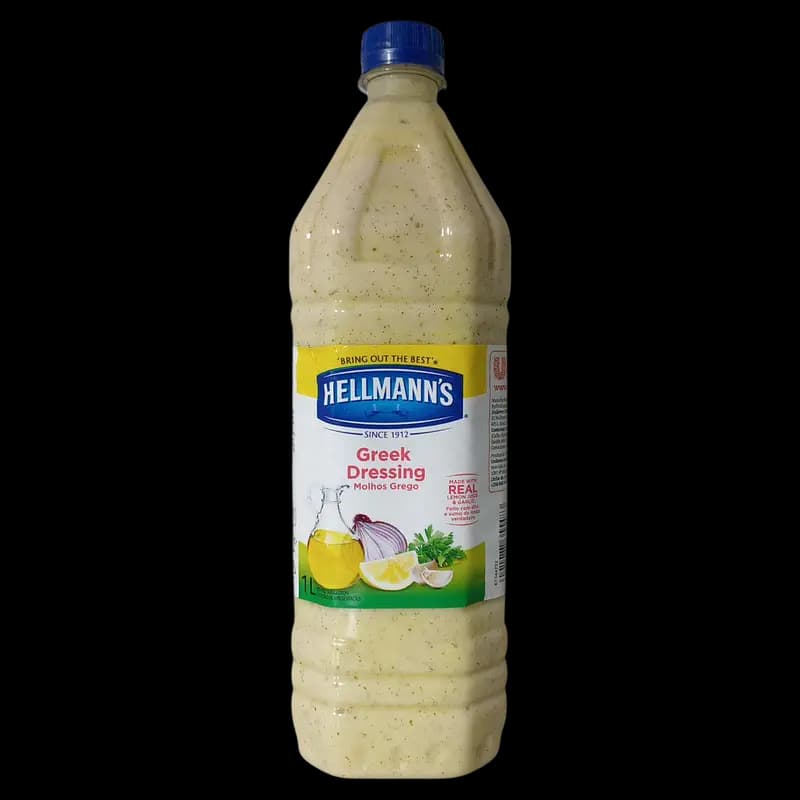 Salad 1L Dressing Greek hellmanns  x 1 - 6001087355483 (#1)