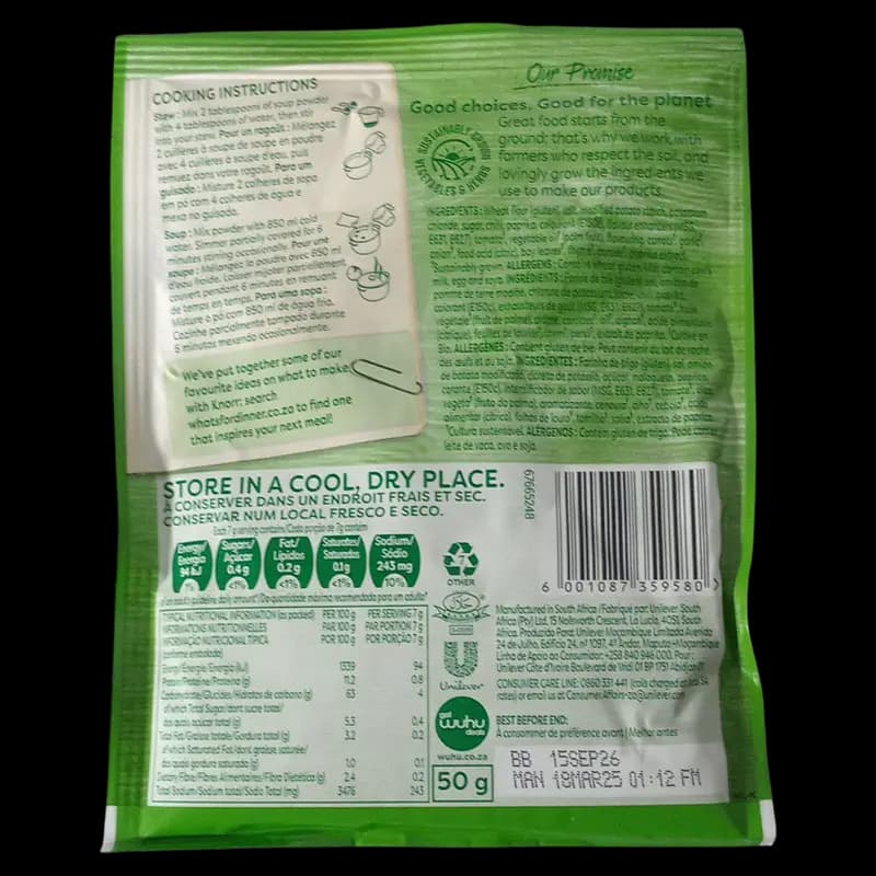 Soup 50g Knorr Chakalaka x 1 - 6001087359580 (#2)