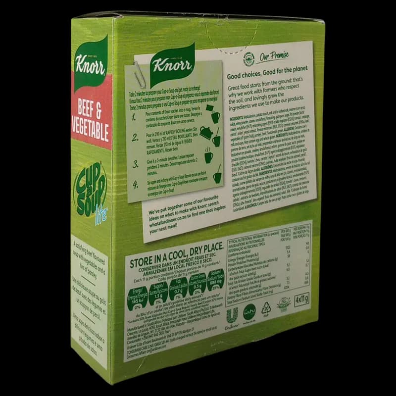 Soup 44g CaSoup Lite Beef&Veg Knorr x 1 - 6001089026633 (#2)