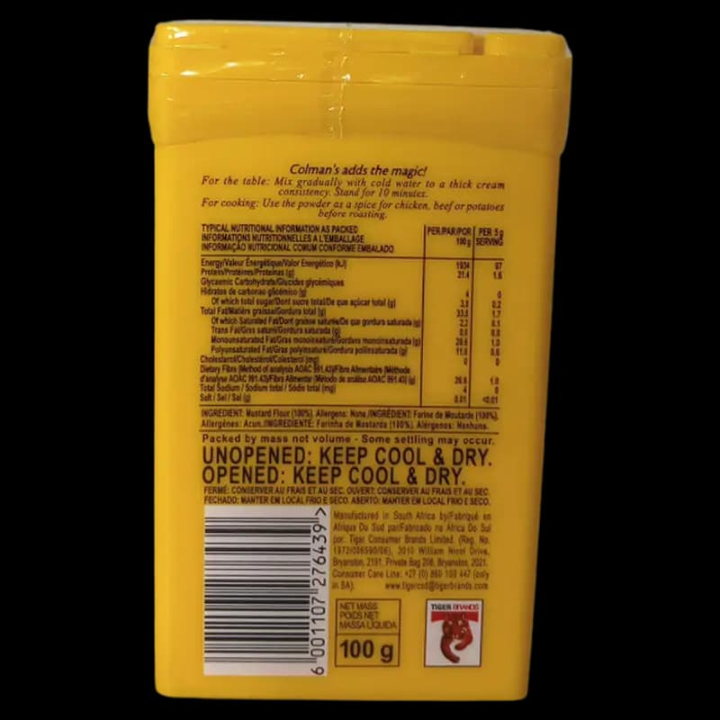 Mustard 100g Powder Colman's x 1 - 6001107276439 (#2)