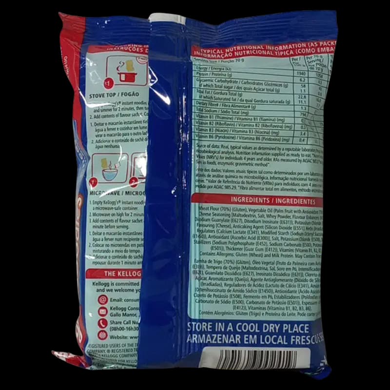 Noodles Kellogs 70g Cheese  x 1 - 6001306002419 (#2)