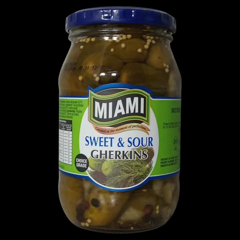 Miami Gherkins 380g Sweet & S x 1 - 6001317008011 (#1)