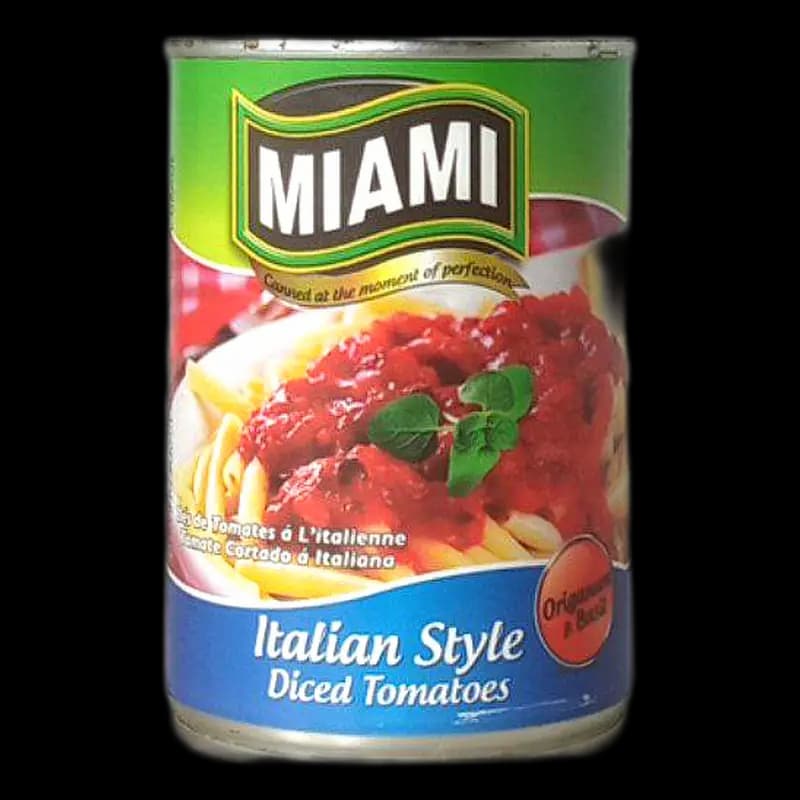 MiamiItalian Styled Peeled Diced Tomato 410g  x 1 - 6001317040332 (#1)