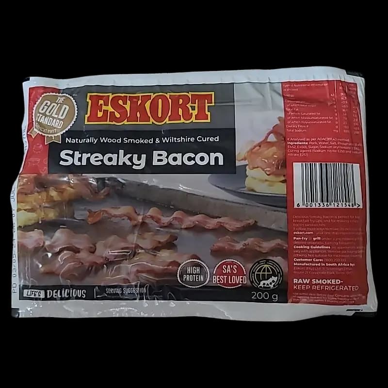Bacon 200g Streaky Bacon Eskort  x 1 - 6001336121548 (#1)