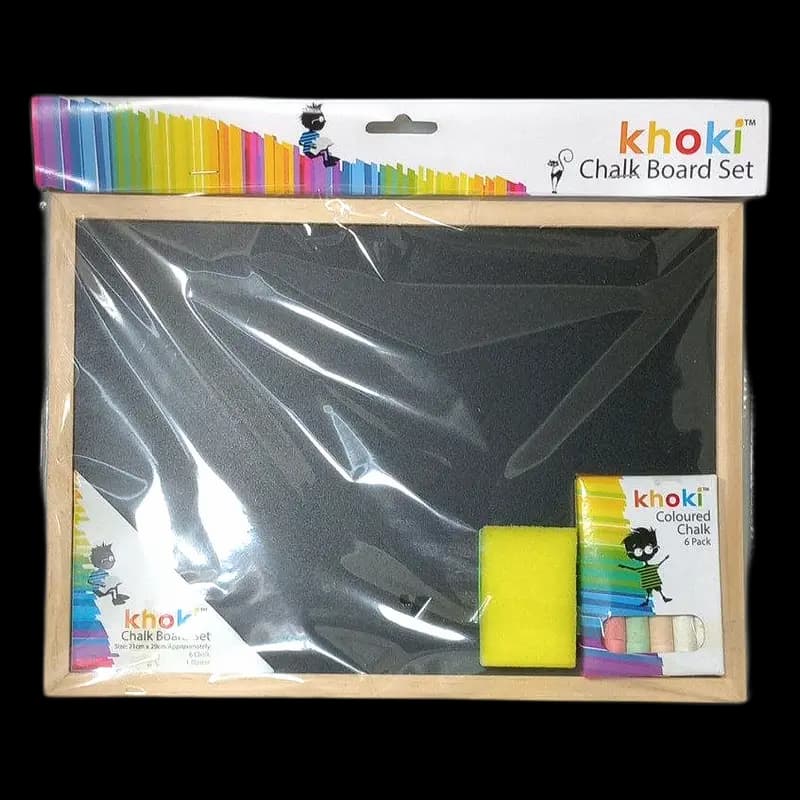 Black Board Chalk&Sponge 28x19cm x 1 - 6003000500505 (#1)