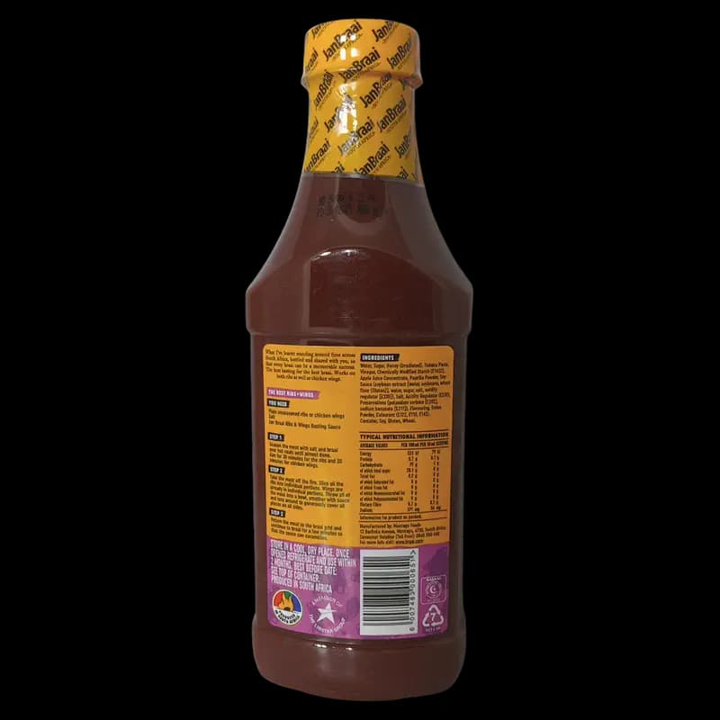 Jan Braai 750ml Rib&Wing Basting Sauce x 1 - 6007483000651 (#2)