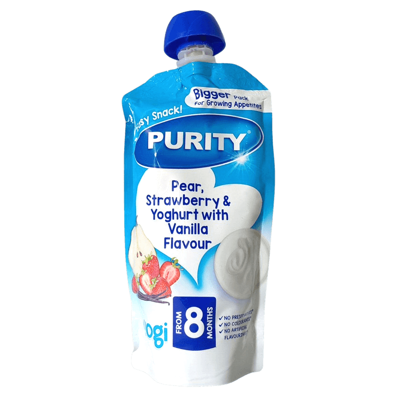 Purity 150ml Pouch Pears  Straw x 1