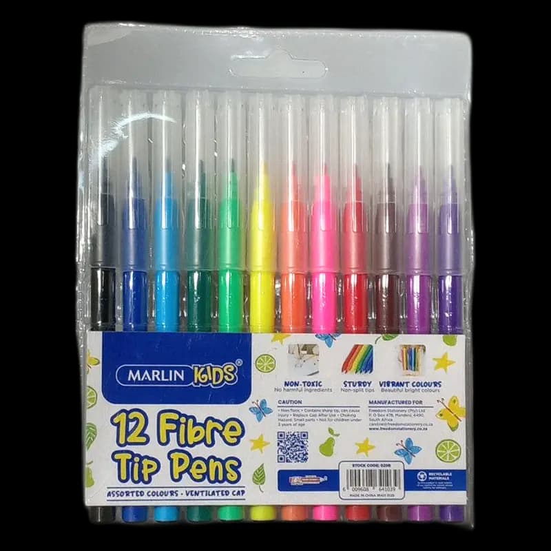Marlin FibreTip Pens 12's x 1 - 6009608641039 (#1)