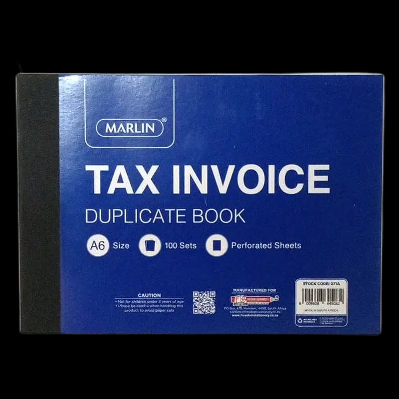 Marlin Invoice Duplicate A6 Book x 1 - 6009608645082 (#1)