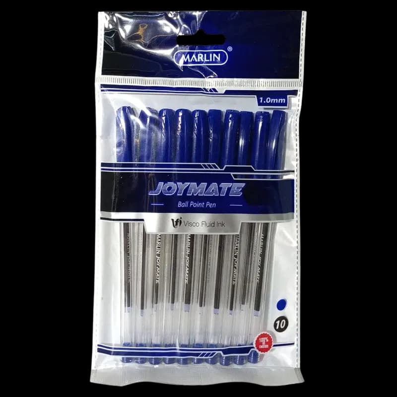 Pen Ballpoint Blue 10's Marlin x 1 - 6009608647918 (#1)