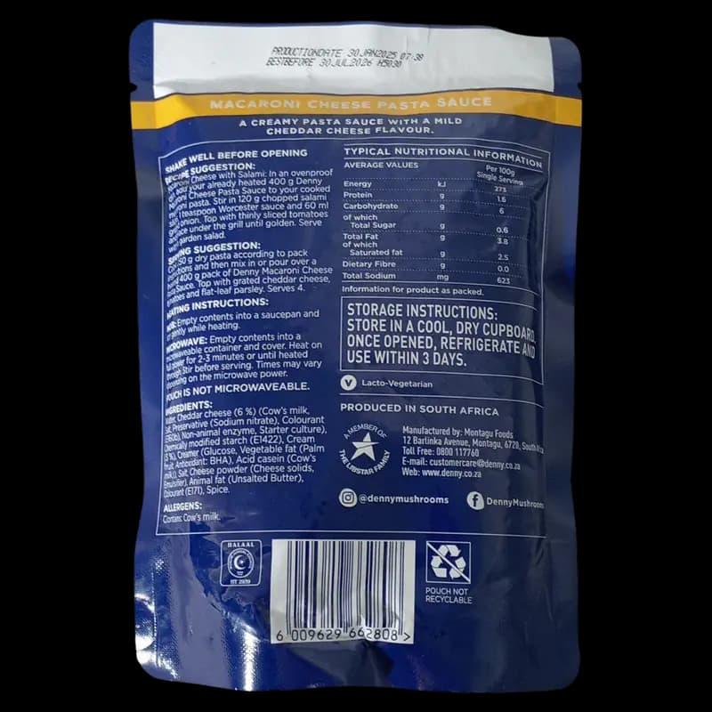 Sauce Pasta Macaroni & Cheese 400g x 1 - 6009629662808 (#2)