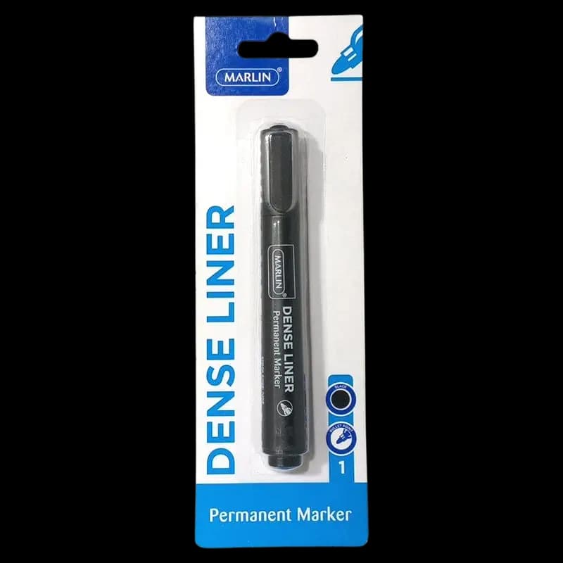 Marlin Permanent Marker Black  x 1 - 6009635837559 (#1)