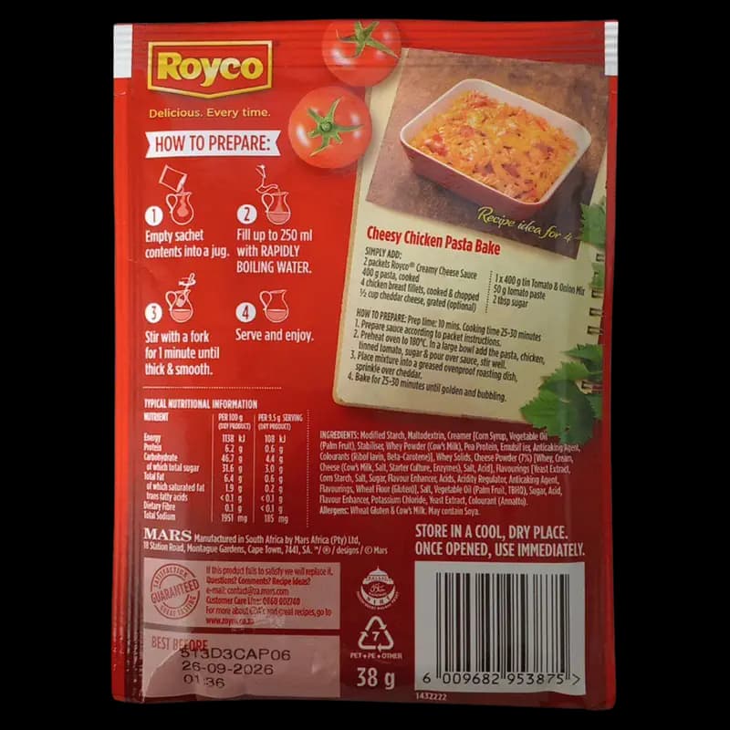Sauce 38g Royco  Creamy cheese x 1 - 6009682953875 (#2)