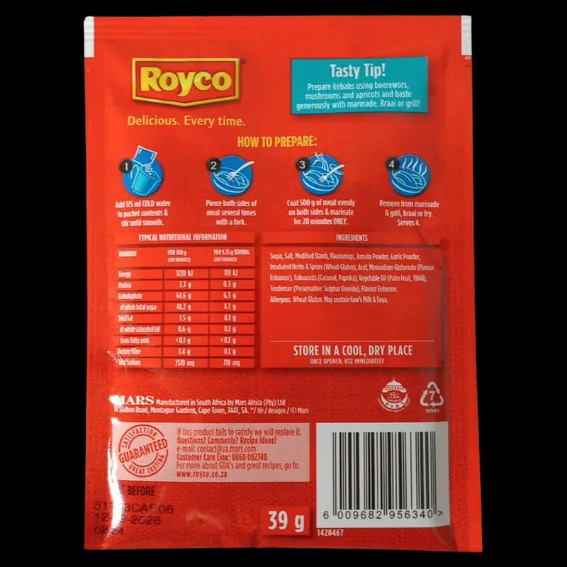 Marinade 39g Royco Spare-Rib x 1 - 6009682956340 (#2)