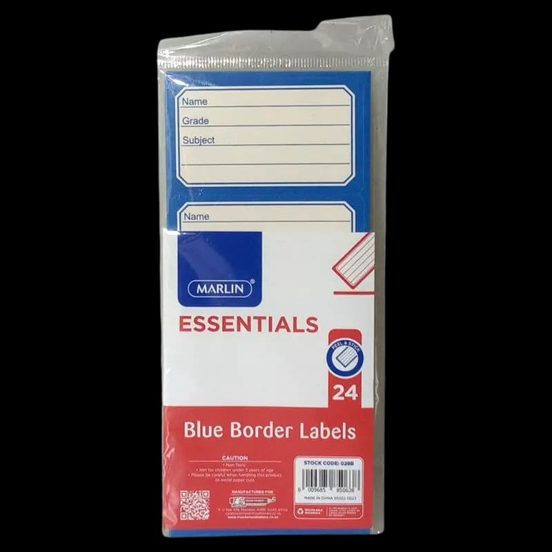 Marlin Labels B/Border 24's x 1 - 6009685850638 (#1)