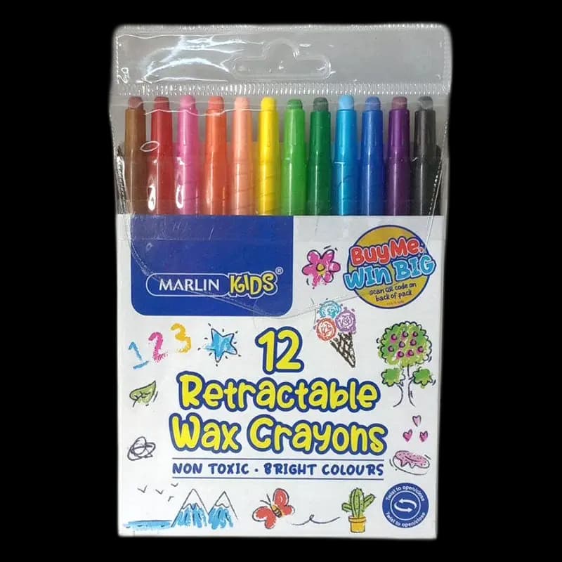 Marlin Retractable Crayons 12's x 1 - 6009685856920 (#1)