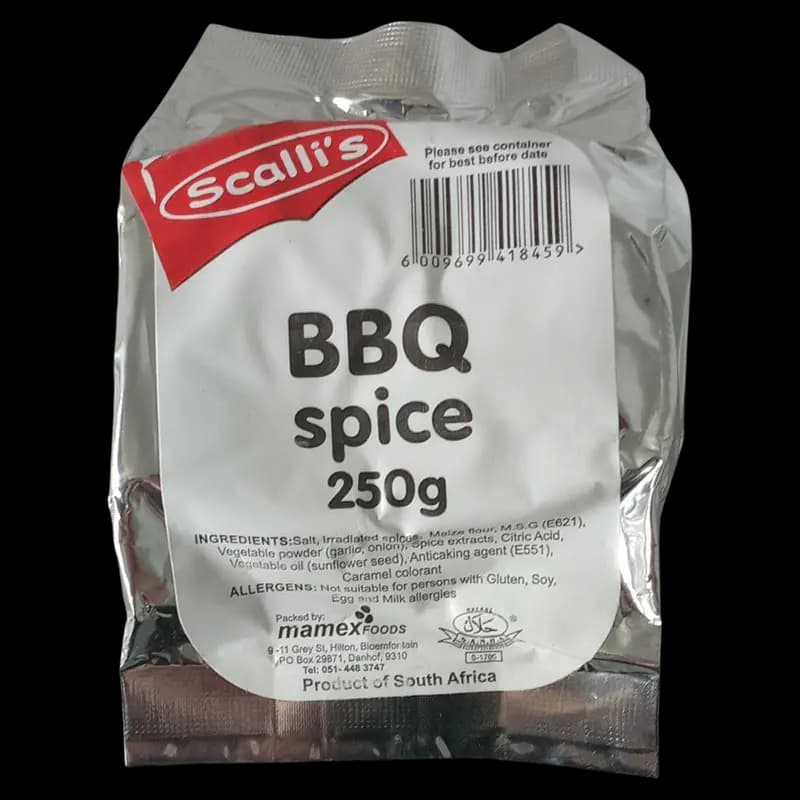 Spice 250g BBQ Spice Scalli's x 1 - 6009699418459 (#1)