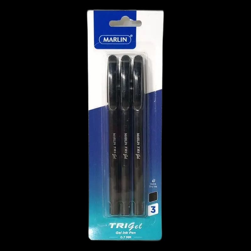 Pen Gel Glide 3's Black 0.7mm Marlin x 1 - 6009699512249 (#1)