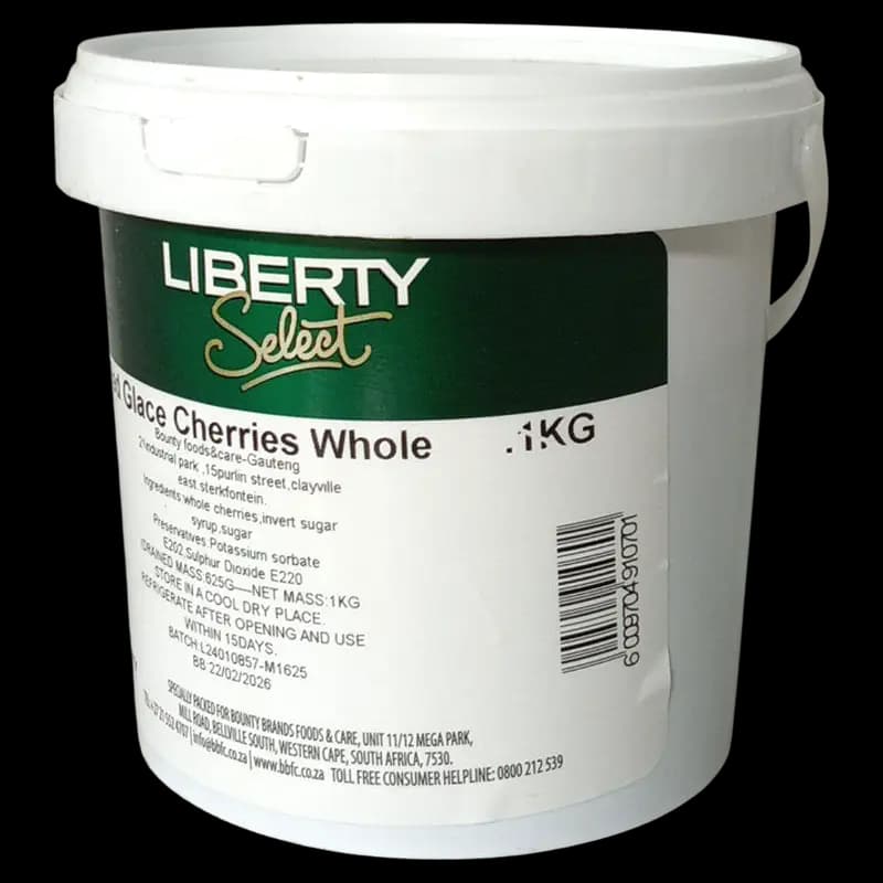 Cherries 1kg Red Glaced - Liberty x 1 - 6009704910701 (#1)