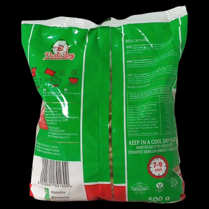 Pasta joy macaroni 500g x1 - 6009801891699 (#2)