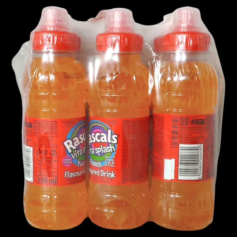 Rascals 300ml Peach Splash PlayFll Rdy2Drnk x 1 - 6009803022787 (#1)