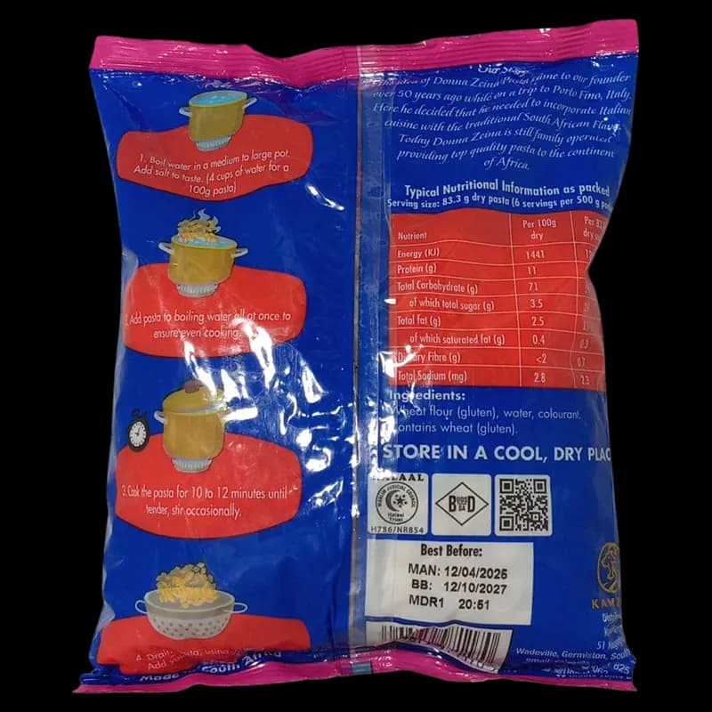 Pasta 500g Shells Donna Zeina x 1 - 6009879971170 (#2)