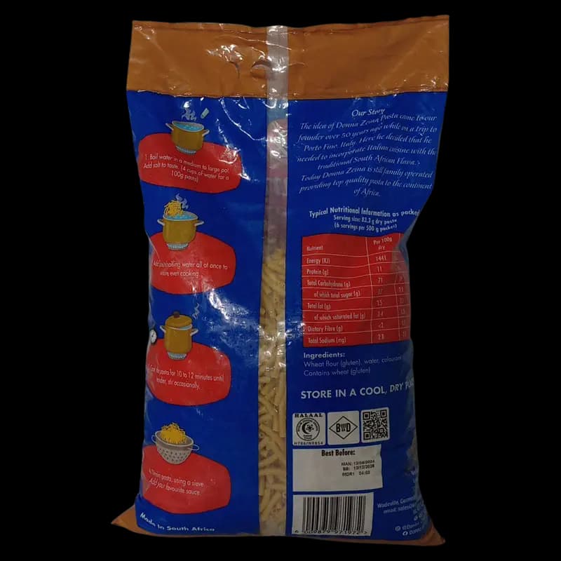 Pasta 3kg Macaroni Donna Zeina x 1 - 6009879971972 (#2)