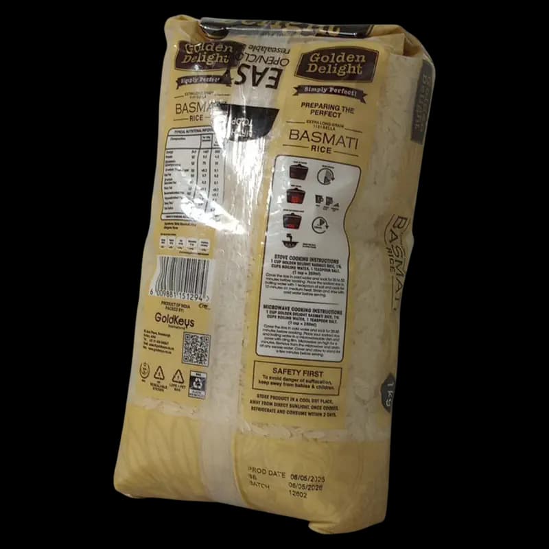 RICE - 1kg Basmati Golden Delight x 1 - 6009881151294 (#2)