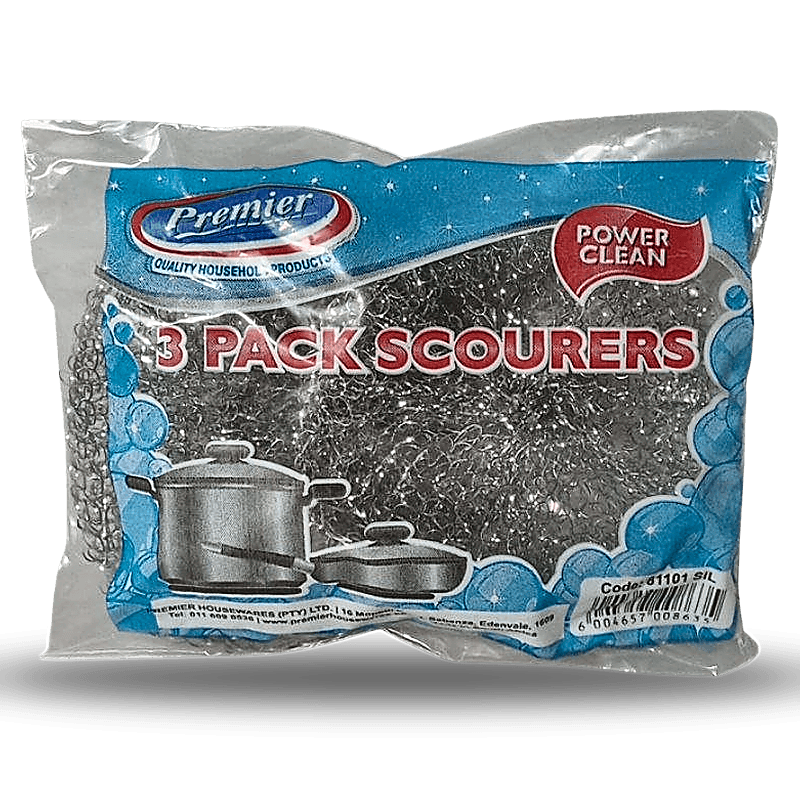 Scourer Silver 3 Pack x 1