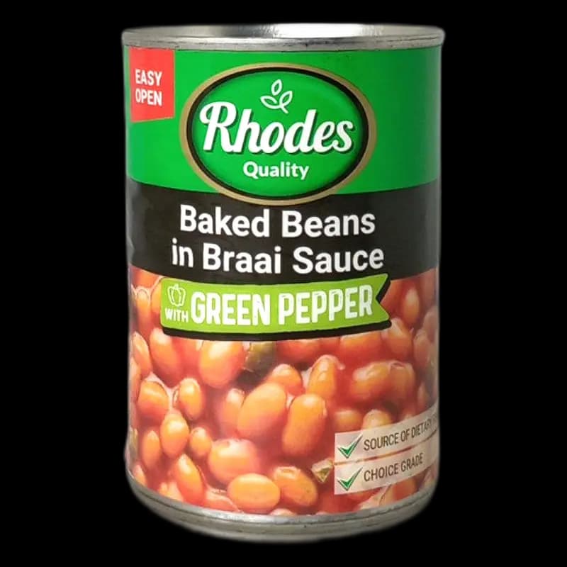 Baked Beans Braai Sauce 410g Rhodes x 1 - 6005044006227 (#1)